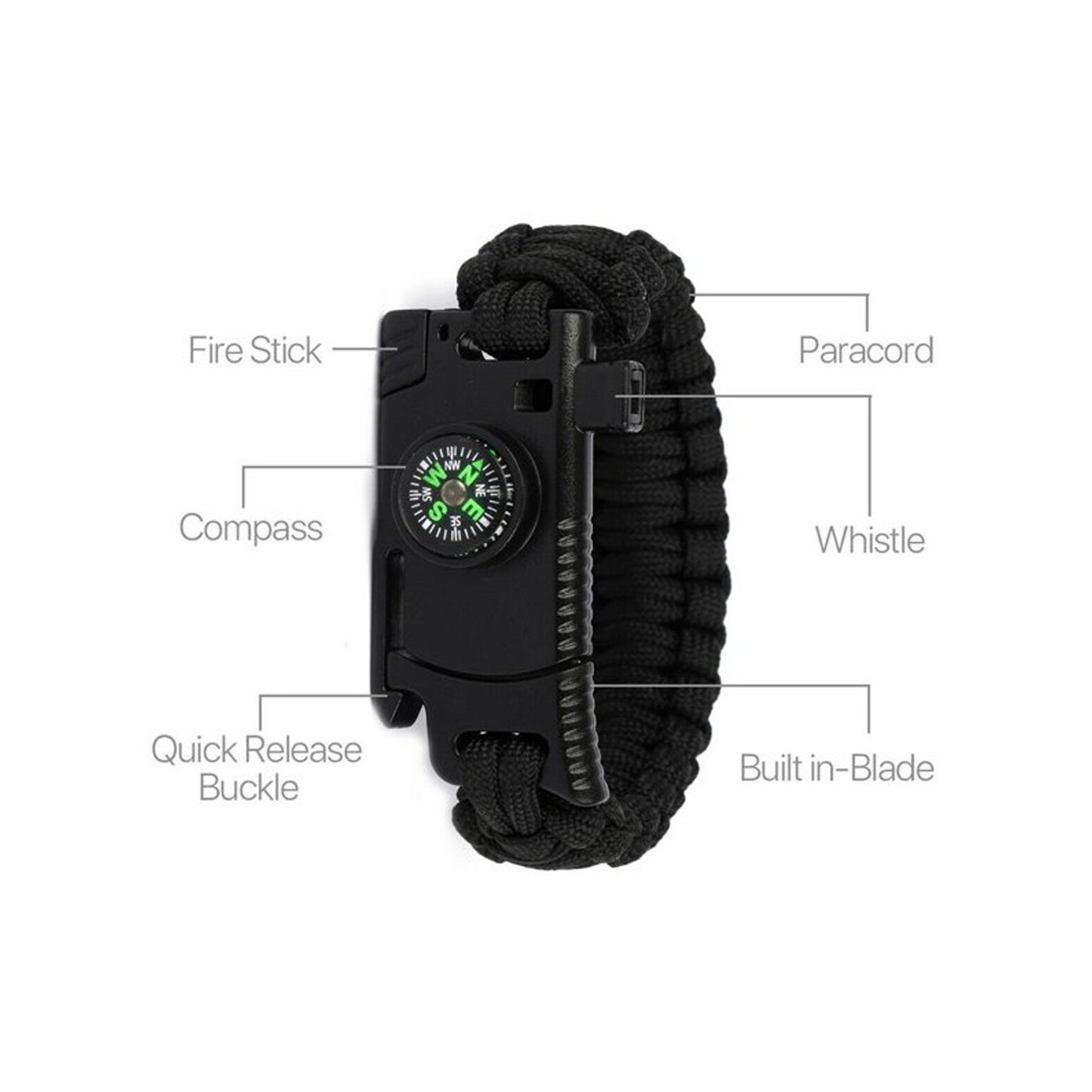 Survival Wristband Multifunctional Paracord Bracelet
